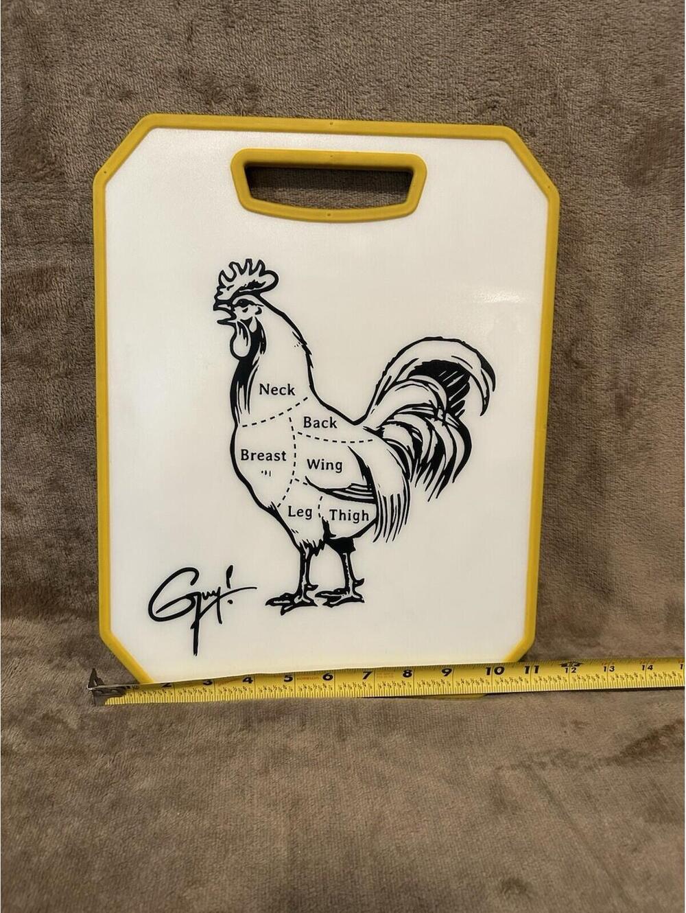 Guy Fieri Chicken Cutting Board  Kitchen Decor Never Cut On - Picture 2 of 4